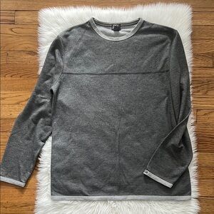 DEX gray simple crewneck shirt